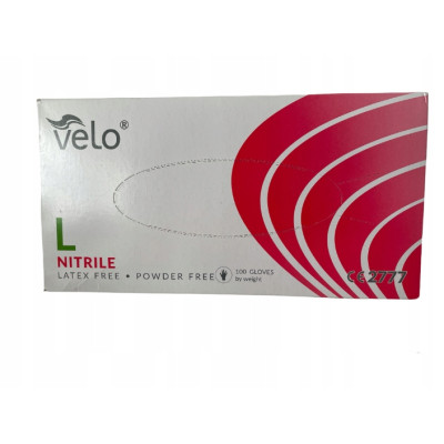 Rękawiczki nitrylowe med Velo fiolet roz L 100 szt