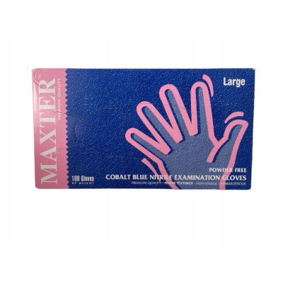 Rękawiczki nitrylowe med Maxter fioletowe L 100szt