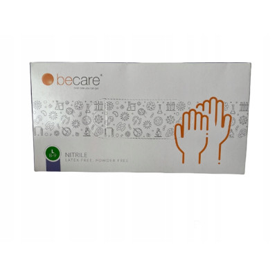 Rękawiczki nitrylowe medyczne BeCare L 200szt fiol