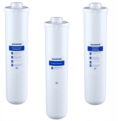 Wkład filtrujący Aquaphor K2, K5, K7M (zestaw) 3 szt. FILTR do MORION